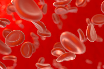 Blood and red blood cells,abstract conception,life and health,3d rendering.