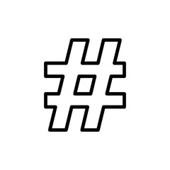 hashtag - symbol icon vector design template