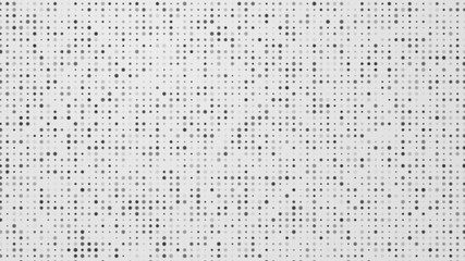 Dot white black pattern gradient texture background. Abstract  technology big data digital concept. 3d rendering.