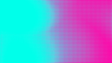 Dots halftone green pink color pattern gradient texture with technology digital background. Dots pop art comics with summer background.