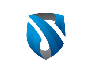 Shield letter S logo template design, emblem, symbol or icon