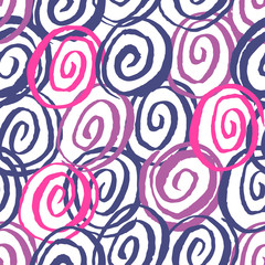 Fototapeta na wymiar seamless spirals pattern