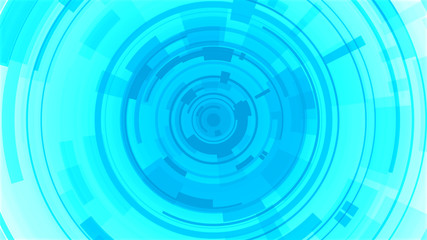 Circle white blue bright technology Hi-tech background. Abstract graphic digital future concept design.