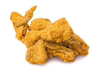 Fried chicken an isolated on white background