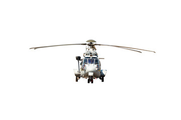 Helicopter isolated on white background
