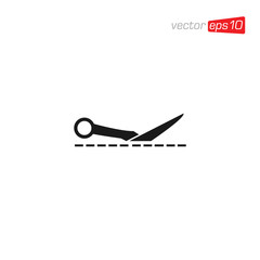 Scissors Cutting Icon Design Vector
