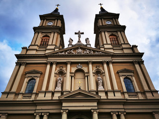 Fototapeta na wymiar church cathedral in Ostrava city