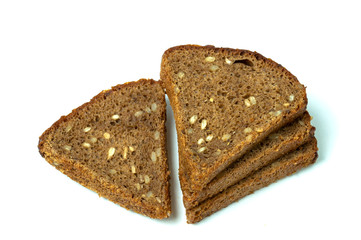 rye bread with sunflower seeds flax