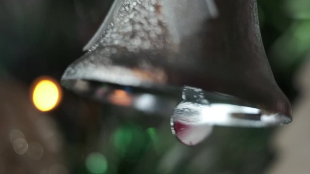 macro of toy bell