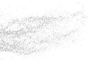  Black Grainy Texture Isolated On White Background. Dust Overlay. Dark Noise Granules. Digitally Generated Image. Vector Design Elements, Illustration, Eps 10.