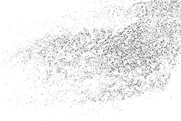  Black Grainy Texture Isolated On White Background. Dust Overlay. Dark Noise Granules. Digitally Generated Image. Vector Design Elements, Illustration, Eps 10.