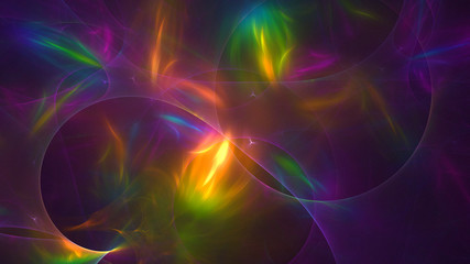 Fractal 3D rendering abstract and shiny background
