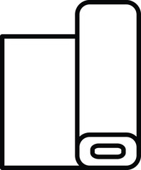 fabric icon, vector illustration