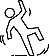 slip icon, vector illustration