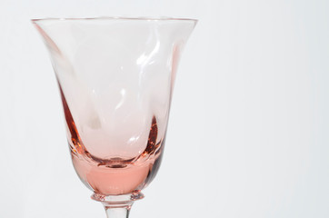 Elegant and Colorful Wine Glass.