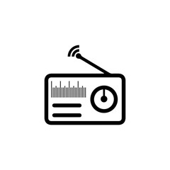 radio logo icon vector illustration design