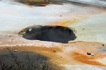 Vulkanlandschaft im Waimangu Volcanic Rift Valley. Neuseeland