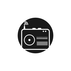 radio logo icon vector illustration design