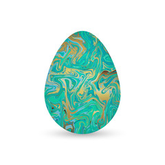 Easter Egg Marble and  Gold vector