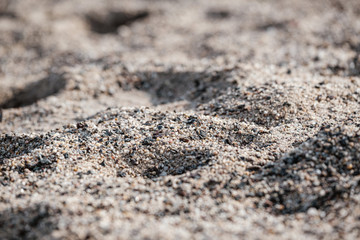 Close up of sand