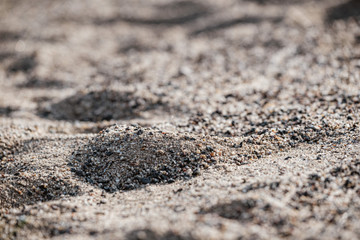 Close up of sand