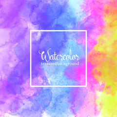 Fototapeta na wymiar abstract colorful rainbow water color splash on white background. hand drawn paper texture vector wallpaper, card, background, print, grunge poster, art design, graphic. hand painted watercolor splash