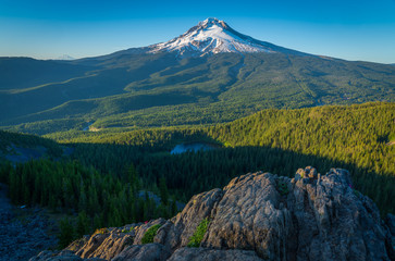 Mountain and Sunset - Mt Hood - Oregon