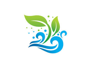 Nature logo template design, emblem, symbol or icon