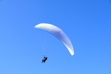 paraglider flying in the sky