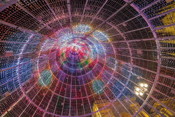 Decoration at the winter with lights