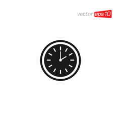 Clock and Time Icon Design Vector