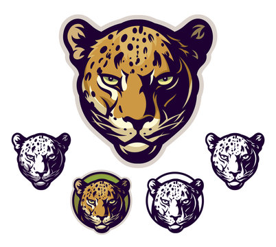 Leopard head emblem