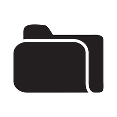 Folder Icon in trendy flat style isolated on white background