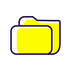 Folder icon vector
