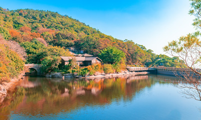 Fototapeta na wymiar The scenery of Mount Qingyuan in Quanzhou City, Fujian Province, China