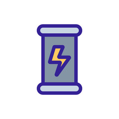 Energy drink icon vector. A thin line sign. Isolated contour symbol illustration