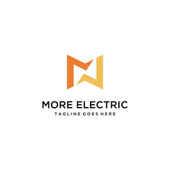 Creative Thunder Electric Concept logo design template 