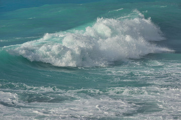Fototapeta premium Waves in Milos beach Lefkada