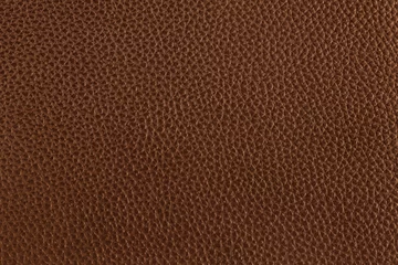 Deurstickers Dark brown leather texture background with seamless pattern and high resolution. © Nattha99
