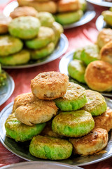 Delicious green bean cake,Chinese traditional snack.