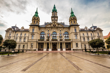 Fototapeta na wymiar Town Hall - Gyor, Hungary, Europe