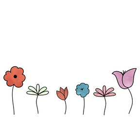 手書きの花や葉のイラストのセット 植物 おしゃれ かわいい 素材 自然 Wall Mural Yugoro 手書きの花や葉のイラストのセット 植物 おしゃれ かわいい 素材 自然 Wall Mural Yugoro