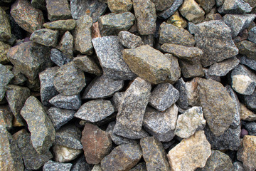  Background of gray granite stones closeup