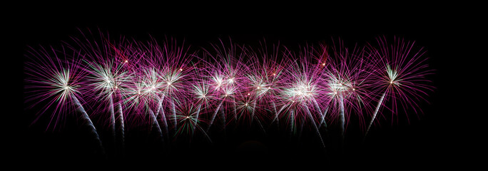 Abstract colored firework background 