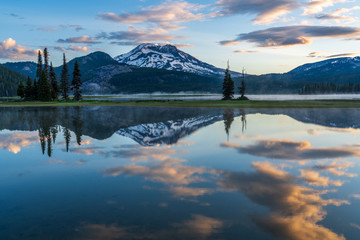 Stunning Mountain Reflection - Sparks Lake - Oregon
