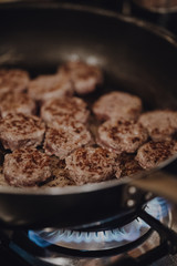 cooking pan hamburger