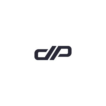 DP D P Letter Logo Design Template
