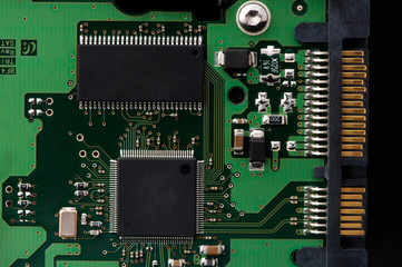 Circuit board with chips