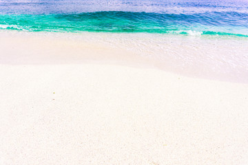 Fototapeta na wymiar Beautiful Sea and Sand in Capones Island Zambales, Philippines