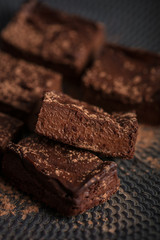 gateau fondant chocolat brownie